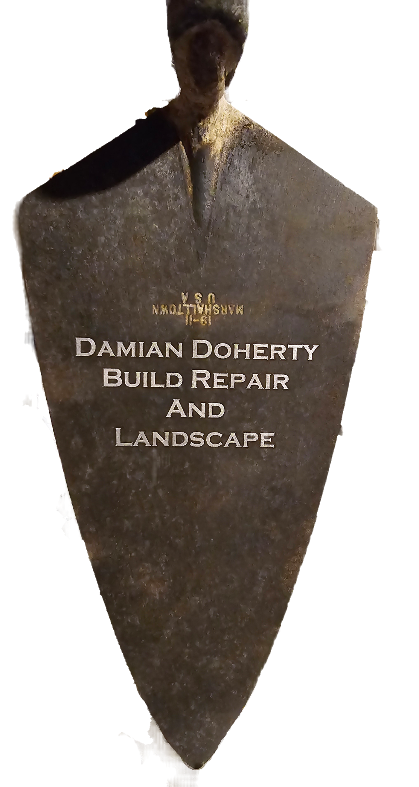 Engraved marshalltown trowel