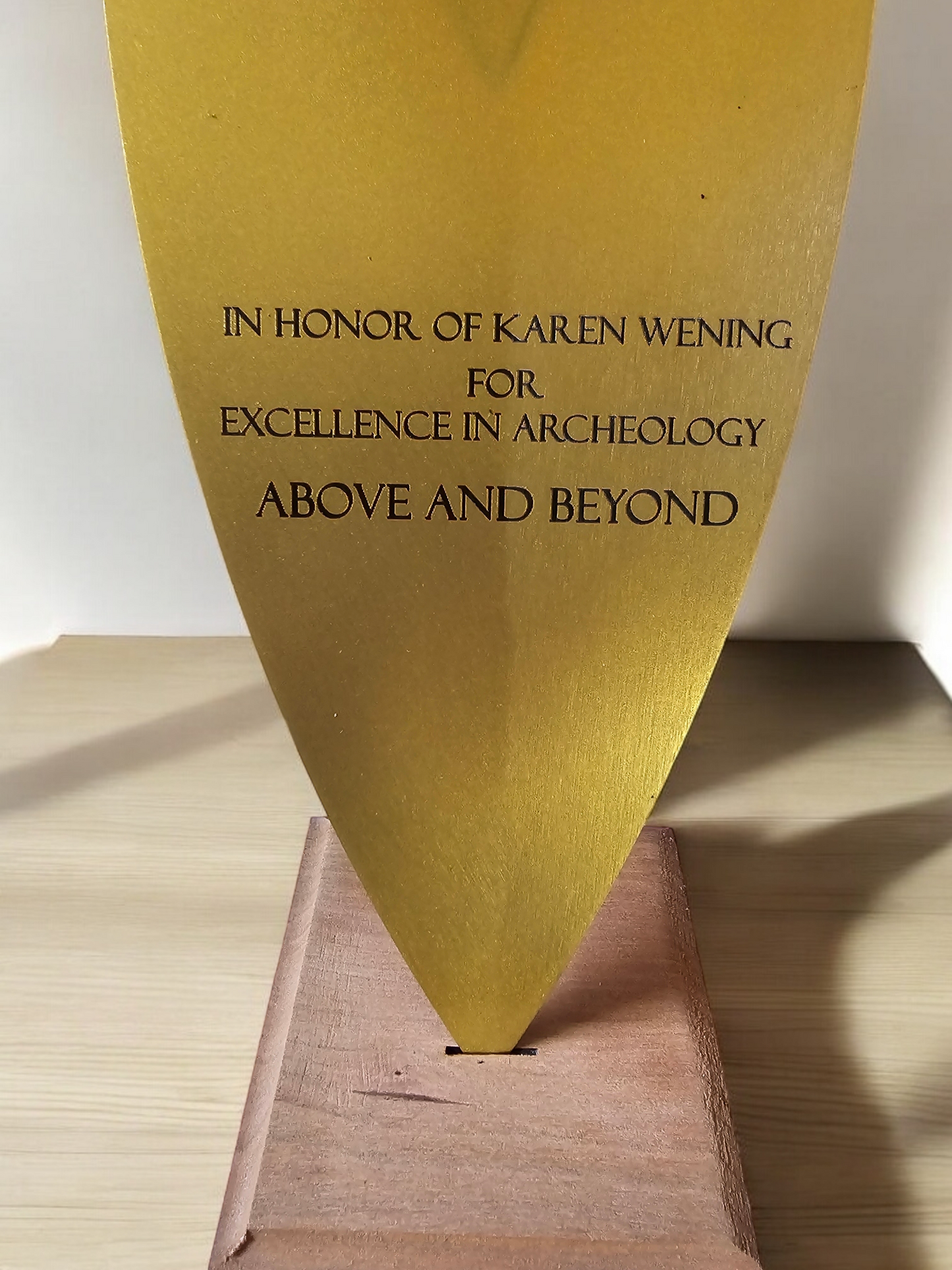 Gold Engraved trowel