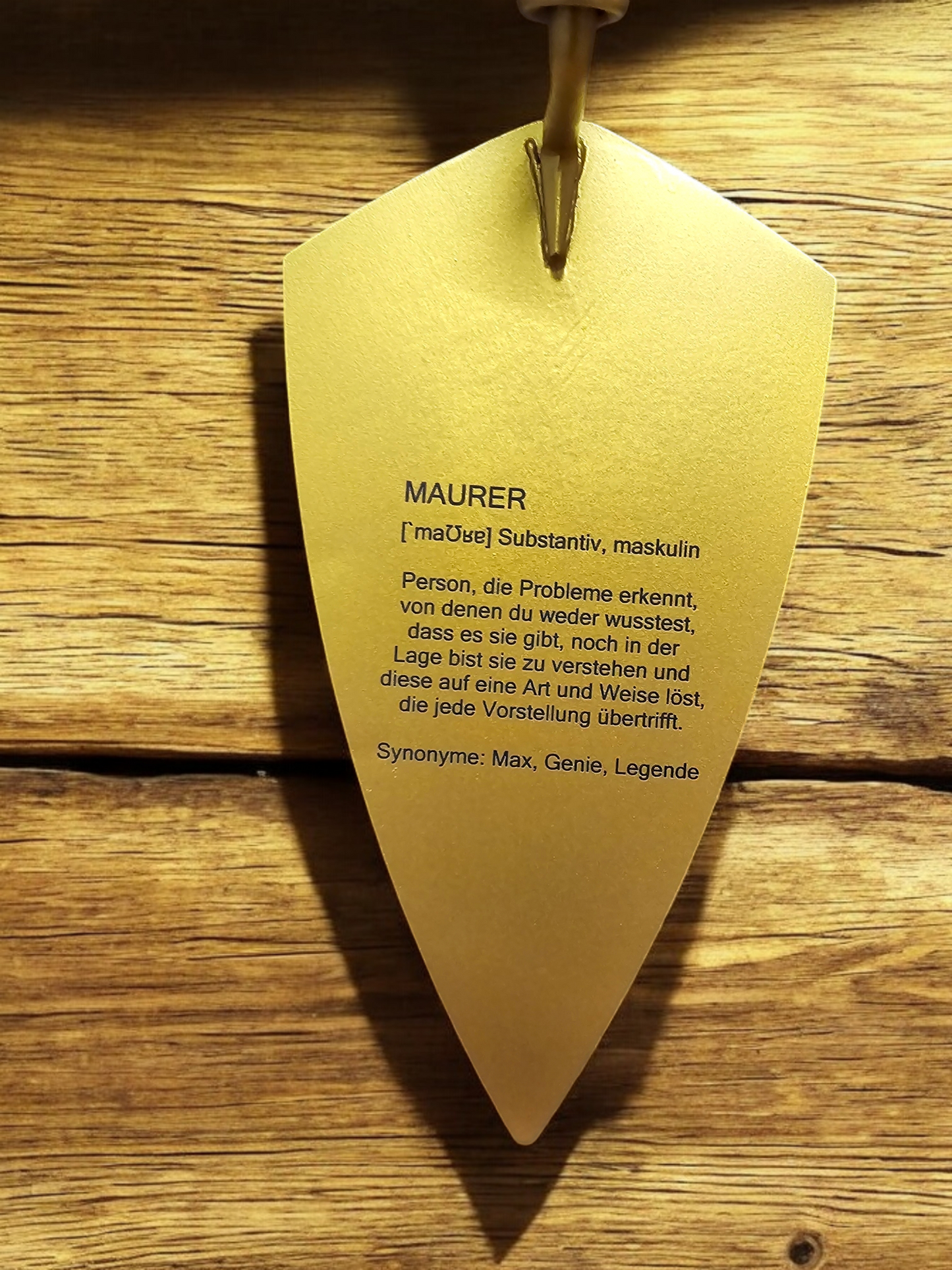 Gold Engraved trowel