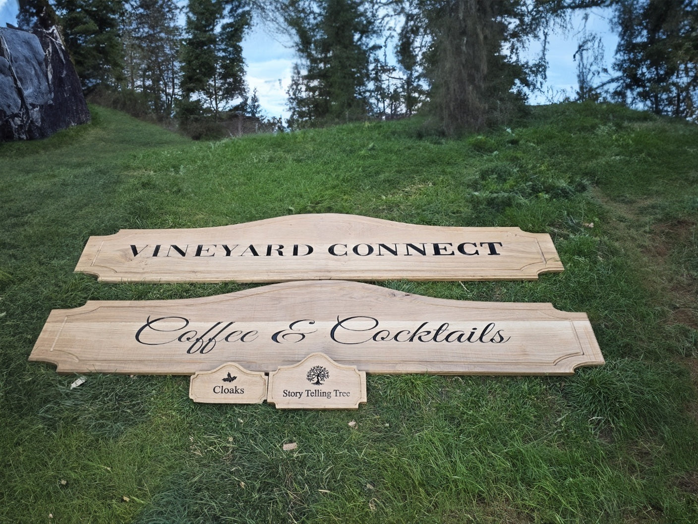 Large Oak sign 800mm x 250mm