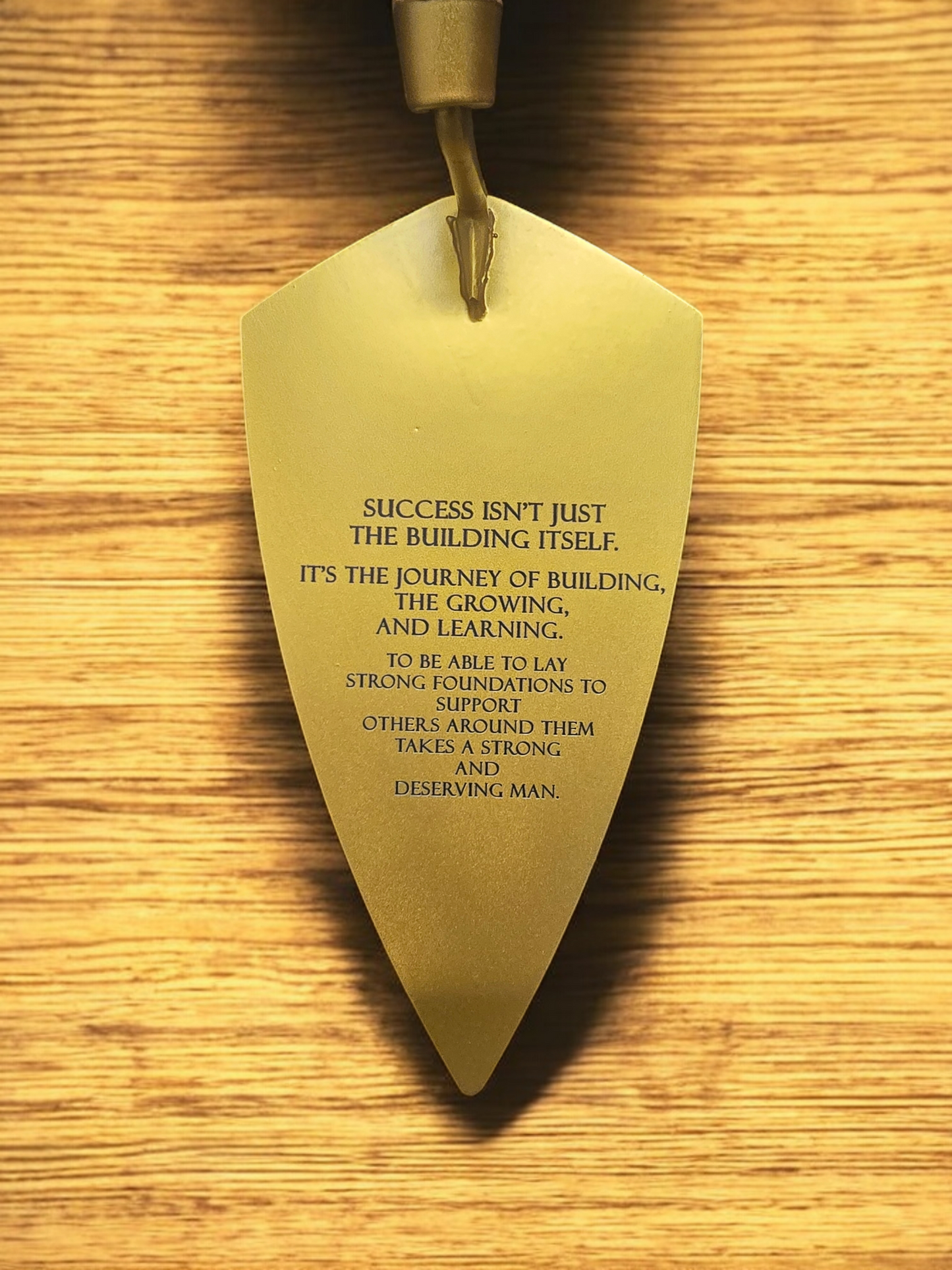 Gold Engraved trowel