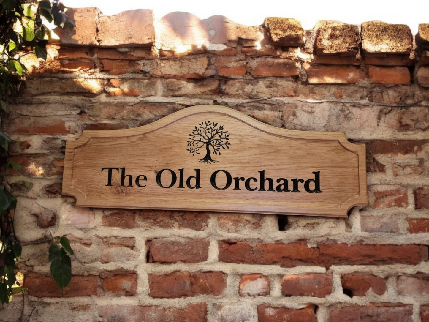 Large Oak sign 800mm x 250mm