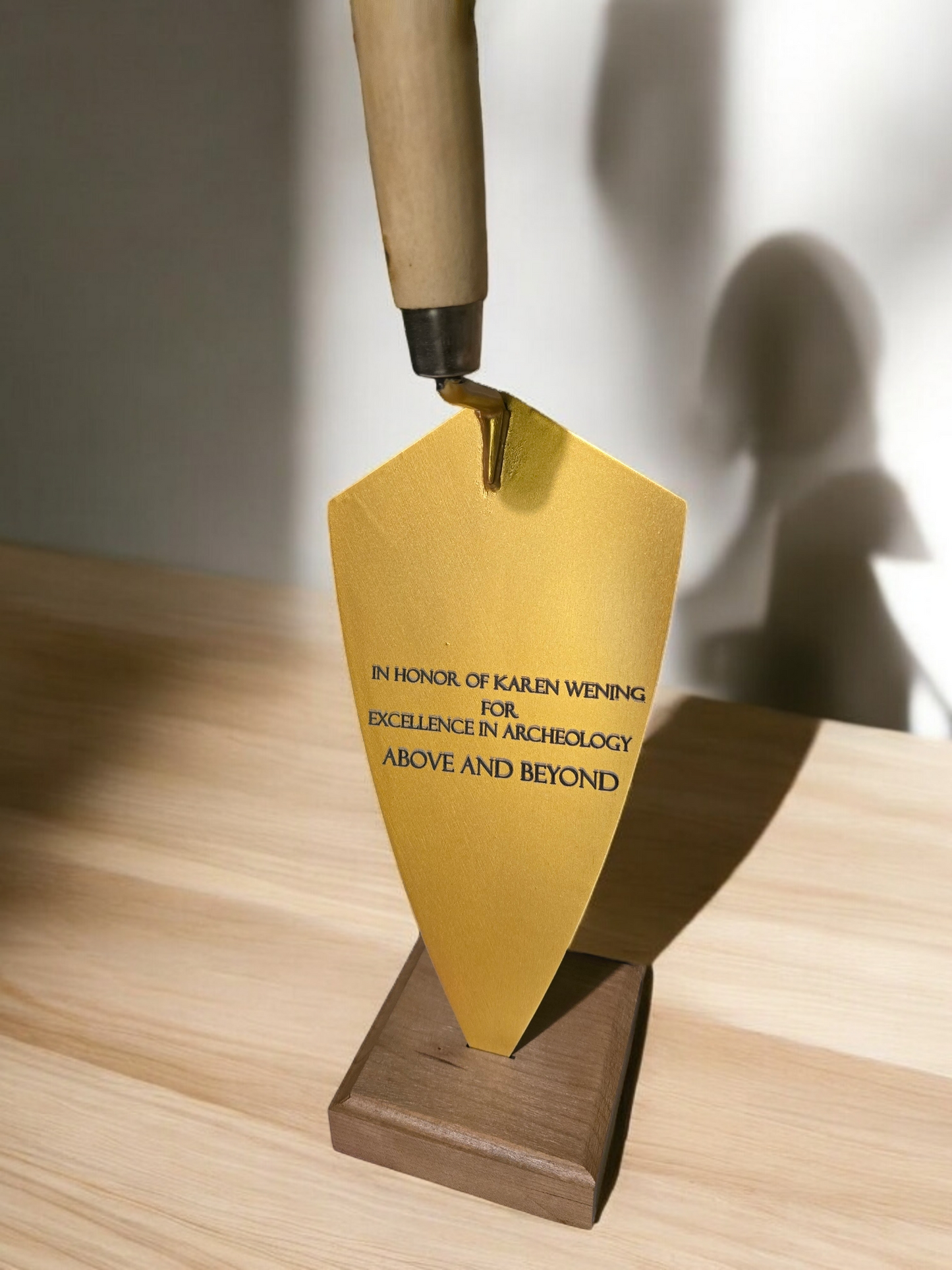 Gold Engraved trowel